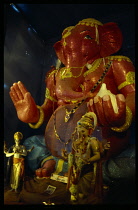 India, Maharashtra, Mumbai, Statue of Hindu God Ganesh.