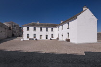 Ireland, County Waterford, Dungarvan Castle, restored barracks in the courtyard.