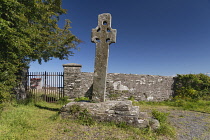 Ireland, County Donegal,  Inishowen Peninsula, Moville monastic site, 8th century Cooley Cross which is uncarved.