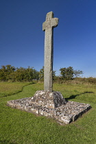 Ireland, County Donegal, Inishowen Peninsula, Culdaff, Clonca monastic site, 10th century St Bodan's Cross.