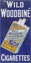 Ireland, Co.Roscommon, Curraghboy, Derryglad Folk and Heritage Museum, old shop sign advertising Woodbine cigarettes.
