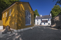 Ireland, County Sligo, Riverstown, Sligo Folk Park, a village church and Millview House built in the 1850's.