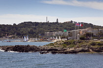 France, Provence-Alps, Cote d'Azur, Antibes, Point de vue pointe de l'Îlette.