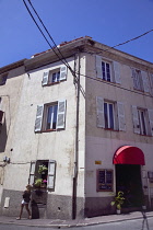 France, Provence-Alps, Cote d'Azur, Antibes, Typical architecture in the old town.