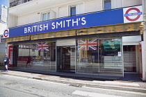 France, Provence-Alps, Cote d'Azur, Antibes, British ex pats store selling UK food.