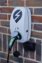 Transport, Road, Car, Electric charging station, Cranbrook, Kent, England.