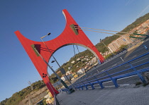 Spain, Basque Country, Bilbao, Guggenheim Museum area, Puente de la Salve.