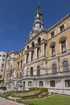 Spain, Basque Country, Bilbao, City Hall in the Baroque style dating from 1892.