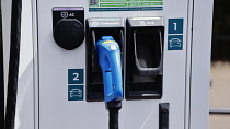 Transport, Road, Car, Gridserve electric highway sustainable power charging station.