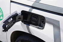 Transport, Road, Car, Charging port anf flap on electgric vehicle.