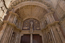 Spain, Balearic Islands, Majorca, Palma de Mallorca, Old Town. La Seu Gothic Roman Catholic Cathedral of Santa Maria.