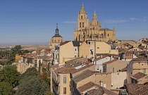 Spain, Castile, Segovia, Segovia Cathedral is the Gothic-style Roman Catholic cathedral located in the Plaza Mayor of the city, dedicated to the Virgin Mary it was built in the Flamboyant Gothic style...