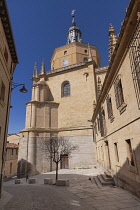 Spain, Castile, Segovia, Segovia Cathedral is a Gothic-style Roman Catholic cathedral located in the Plaza Mayor of the city, dedicated to the Virgin Mary, it was built in the Flamboyant Gothic style...