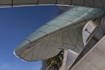 Austria, Tyrol, Innsbruck, Hungerburgbahn funicular station designed by Zaha Hadid and opened in 2007.