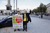 England, London, Trafalgar Square ULEZ Protest.
