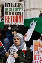 England, London, Pro Palestine protesters march, 15 October 2023.