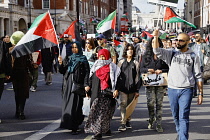 England, London, Pro Palestine protesters march, 15 October 2023.