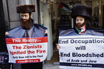 England, London, Judaism Condemns banners at PRo Palestine march, 15 October 2023.