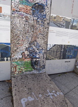 Germany, Berlin, Mitte, Potsdamer Platz, Section of the former Berlin Wall.