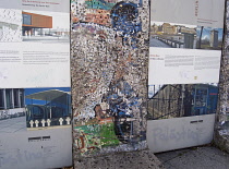Germany, Berlin, Mitte, Potsdamer Platz, Section of the former Berlin Wall.