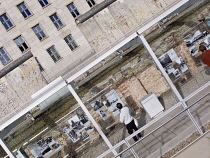 Germany, Berlin, Niederkirchnerstrasse, Topography of Terror, Modern center on the site of the former Gestapo headquarters, documenting the horrors of Nazism.