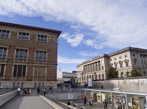 Germany, Berlin, Niederkirchnerstrasse, Topography of Terror, Modern center on the site of the former Gestapo headquarters, documenting the horrors of Nazism.