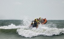 England, East Sussex, Camber Sands, Volunteers taking part in combined services rescue and recovery operation involving the emergency services. 28th September 2023.