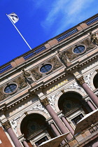 Sweden, Stockholm, Facade of the Royal Opera House.