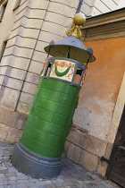 Sweden, Stockholm, The Old Town traditional urinal in use today.