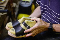 England, Yorkshire, Hebden Bridge, last traditional wooden clog makers in the UK.