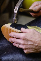 England, Yorkshire, Hebden Bridge, last traditional wooden clog makers in the UK.