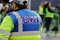 England, London, Westminster, Police in High Vis at Pro Palestine Demonstration.