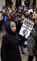 England, London, Whitehall, Anti-semitism rally, Pro-Israel supporters fill the streets around Whitehall, 26th November 2023.