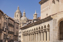 Spain, Castile, Segovia, Segovia Cathedral is a Gothic-style Roman Catholic cathedral located in the Plaza Mayor of the city, dedicated to the Virgin Mary, it was built in the Flamboyant Gothic style...