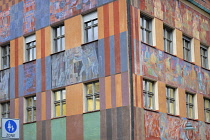 Germany, Bavaria, Augsburg, The Weberhaus a former weavers guild house originally built in 1389 but rebuilt in 1913.