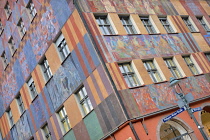 Germany, Bavaria, Augsburg, The Weberhaus a former weavers guild house originally built in 1389 but rebuilt in 1913.