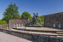 Ireland, County Kerry, Ballyseedy near Tralee, Memorial commemorating an atrocity in the Irish Civil War in 1923 in which eight anti-Treaty IRA prisoners were deliberately killed at a mined barricade...