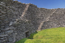 Ireland, County Kerry, Iveragh Peninsula, Ring of Kerry, Castlecove, Staigue Fort.