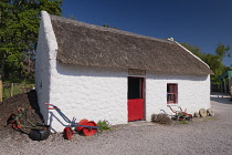 Ireland, County Kerry, Iveragh Peninsula, Ring of Kerry,  Glenbeigh, Kerry Bog Village Museum, The Stable Dwelling of Phil McGillycuddy.