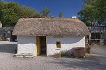 Ireland, County Kerry, Iveragh Peninsula, Ring of Kerry,  Glenbeigh, Kerry Bog Village Museum, The Labourer's Cottage belonging to Denny Riordan.