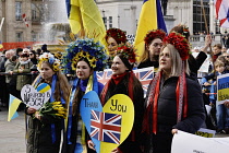 England, London, Westminster, Pro Ukraine demonstration.