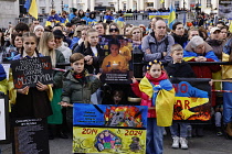 England, London, Westminster, Pro Ukraine demonstration.