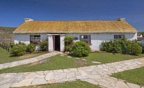 Republic of Ireland, County Donegal, Glencolmcille Folk Village also known as Father McDyers Folk Village, thatched-roof replica of a rural village in Ireland's most north westerly county dating from...