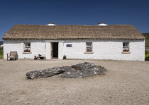 Republic of Ireland, County Donegal, Glencolmcille Folk Village also known as Father McDyers Folk Village, thatched-roof replica of a rural village in Ireland's most north westerly county dating from...