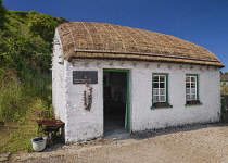 Republic of Ireland, County Donegal, Glencolmcille Folk Village also known as Father McDyers Folk Village, thatched-roof replica of a rural village in Ireland's most north westerly county dating from...
