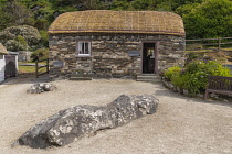 Republic of Ireland, County Donegal, Glencolmcille Folk Village also known as Father McDyers Folk Village, thatched-roof replica of a rural village in Ireland's most north westerly county dating from...