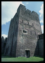 England, Shropshire, Ludlow, Ludlow Castle tower.