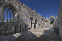 Republic of Ireland, County Limerick, Askeaton, 14th century Franciscan Friary, Nave.