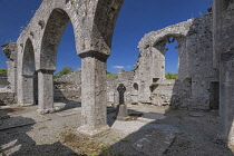 Republic of Ireland, County Limerick, Askeaton, 14th century Franciscan Friary, Transept.