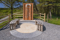 Republic of Ireland, County Sligo, Yeats Trail which is a signposted touring route with 14 locations in County Sligo that have close associations with the poet WB Yeats, sculpture of the poet as he ga...